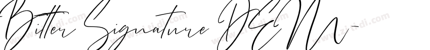 Bitter Signature DEM字体转换